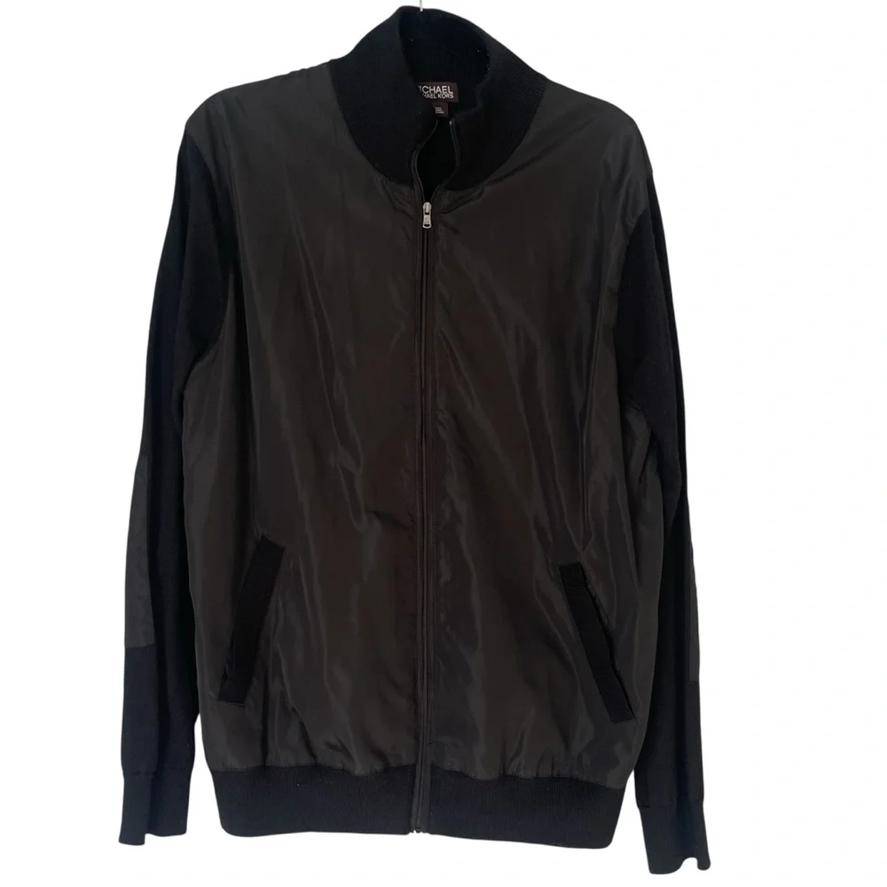 Michael Kors Bomber Jacket Black Men’s Size Large